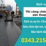 Thi công chống thấm sân thượng bằng cova sàn cho gia đình