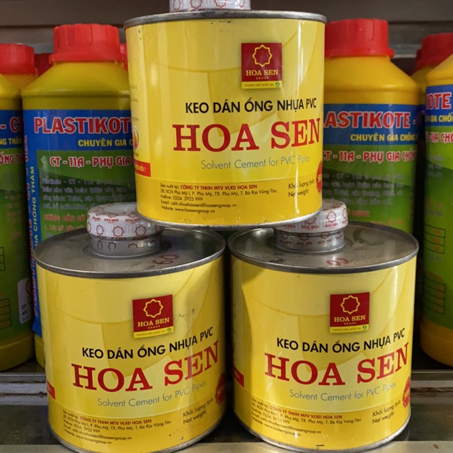 Keo dán ống nước Hoa Sen