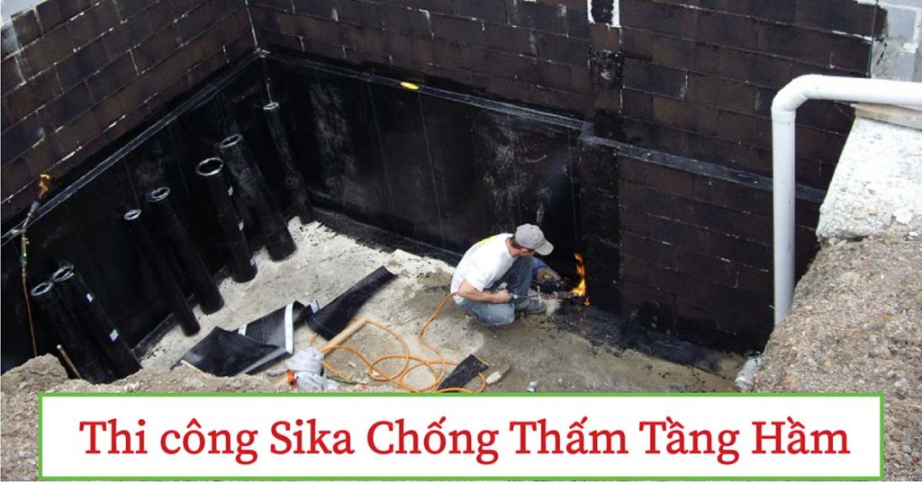 Chống thấm tầng hầm nhà cao tầng triệt để 100%