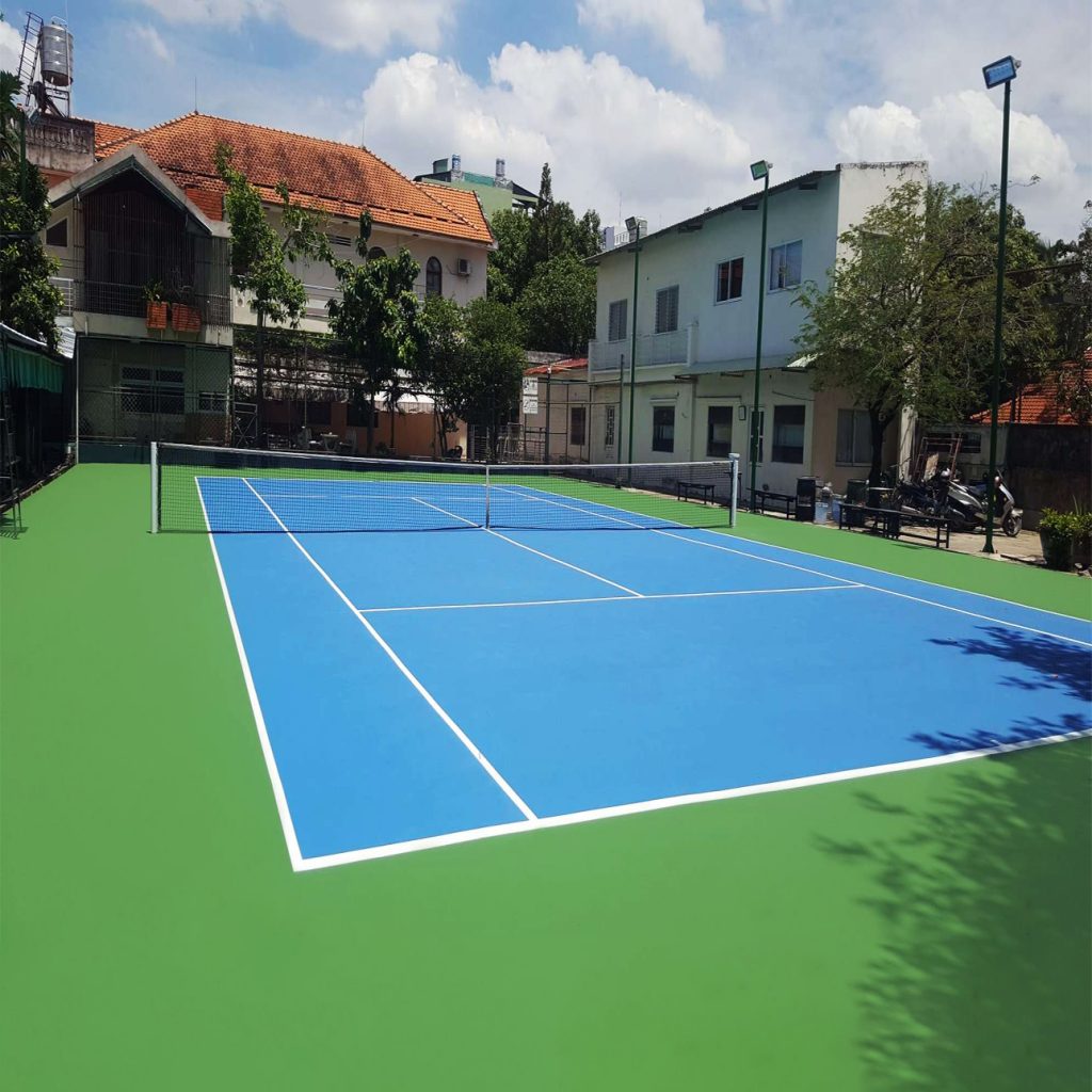 Sơn sân tennis chuyên nghiệp đạt chuẩn thi đấu